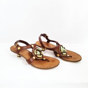Miu Miu
Vintage Brown Studded Low Heel Sandal | 37